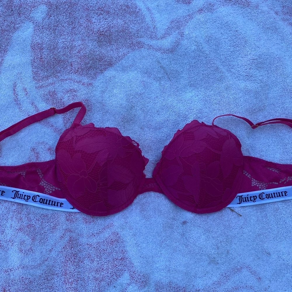 pinky lacy juicy couture push up bra